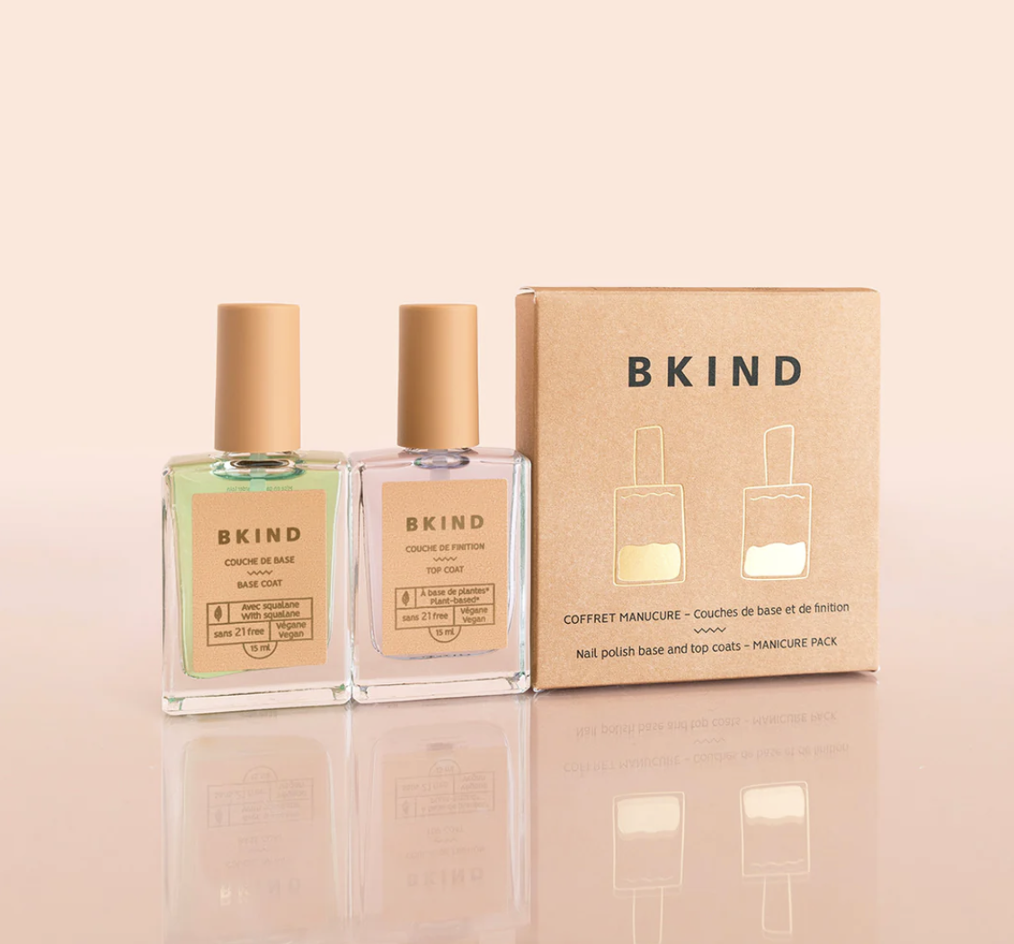 bkind cofret manucure couche de base et de finition