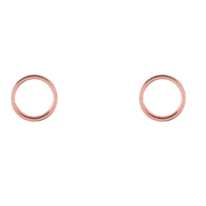 lost and faune BOUCLES D'OREILLES À TIGES CERCLES OR ROSE