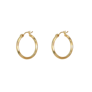 lost and faune boucles d'oreilles anneaux facettés or