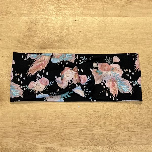 lune créations québécoises bandeau fleurs