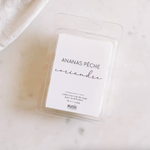 marée chandelles pastille cube de cire de soya ananas pêche et coriandre
