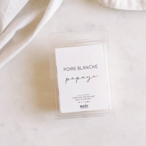 marée chandelles pastille cube de cire de soya poire blanche et papaye