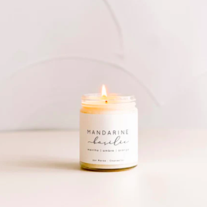 marée chandelles mandarine et basilic