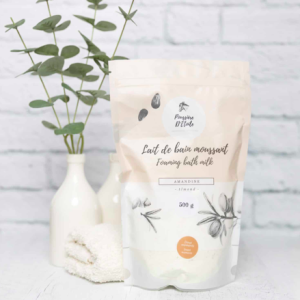 lait de bain savonnerie poussière d'étoiles amandine