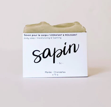 marée chandelles savon sapin