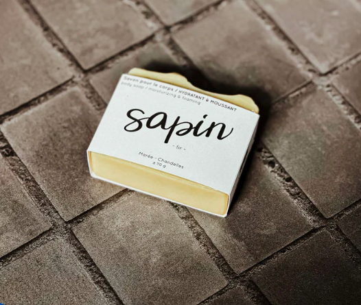marée chandelles savon sapin