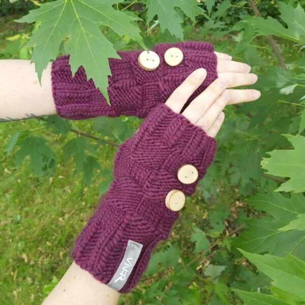 VNoR gants la conte4mporaine mauve adulte