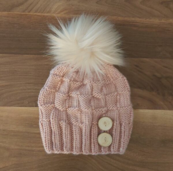 vnor tuque enfant contemporaine rose
