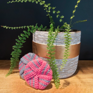Ensemble de 2 Tawashi, tampons à récurer lilas et rose
