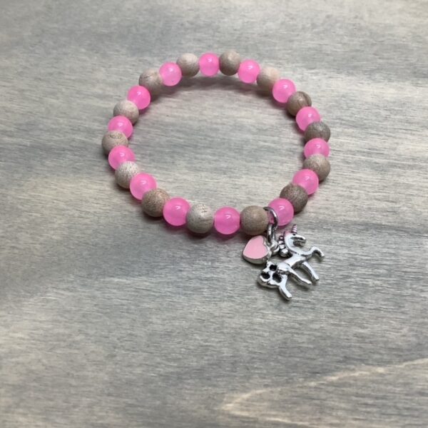 pink coconut bling petit bracelet licorne rose