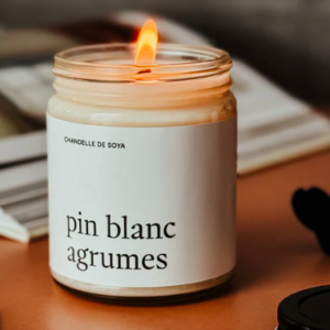 marée chandelle pin blanc et agrumes