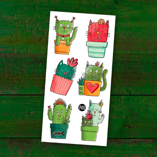 pico tatoo Les chats-cactus