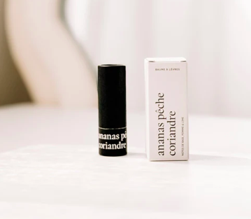 maree baume à lèvres ananas pêche coriandre