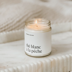 CHANDELLE DE SOYA - thé blanc pêche marée chandelles