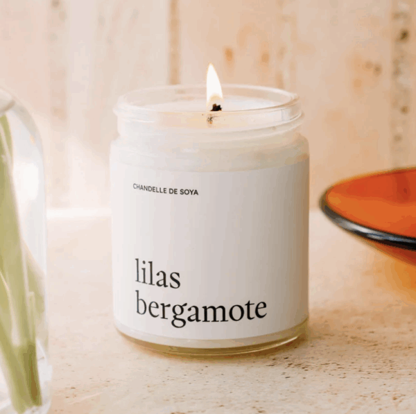 maree chandelle lilas bergamote