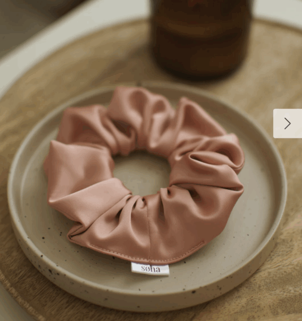 CHOUCHOU EN SATIN - PEACHY soha et co