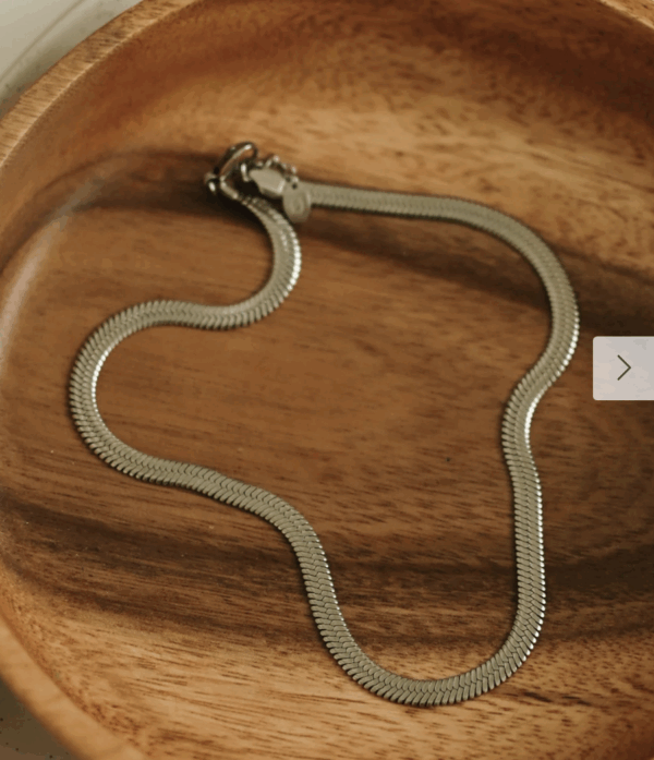 CHAÎNE HERRINGBONE argent soha & co