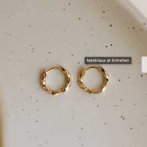 BOUCLES D'OREILLES TORSIA - VERMEIL soha & co