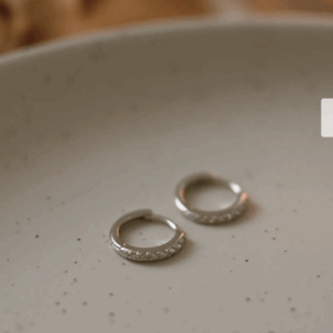 BOUCLES D'OREILLES anneaux zirconia soha & co
