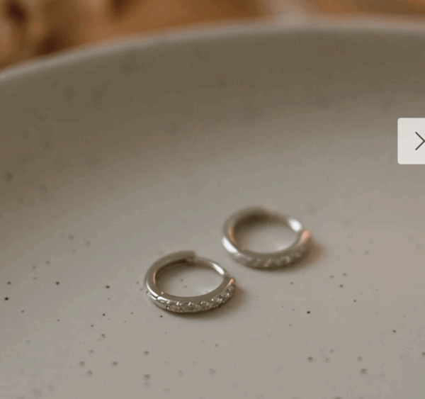 BOUCLES D'OREILLES anneaux zirconia soha & co