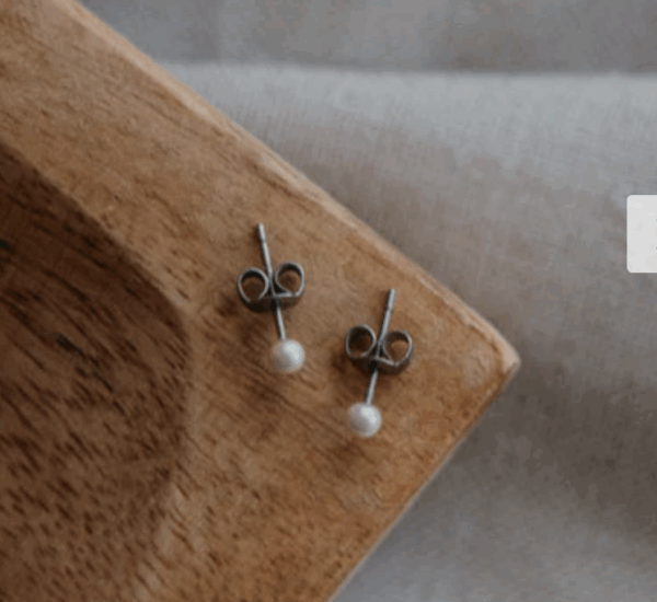 BOUCLES D'OREILLES PERLES 3 MM soha & co
