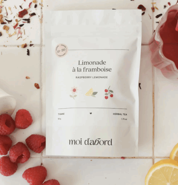 moi d'abord Tisane - Limonade à la framboise
