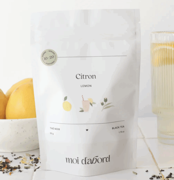 moi d'abord thé noir citron