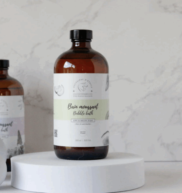 poussière d'étoile bain moussant kiwi melon