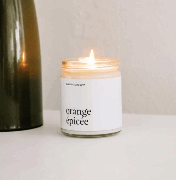 maree chandelle orange épicée