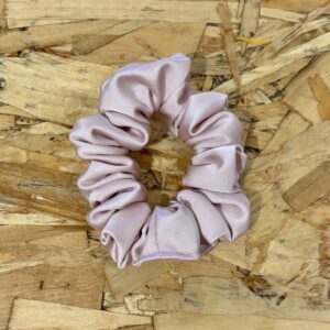 lune créations québécoises chouchou satin vieux rose