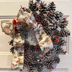 lucie mariage couronne de noel