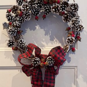 lucie mariage couronne de noel