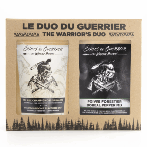 Épices du Guerrier Duo Sel aux Champignons et Poivre