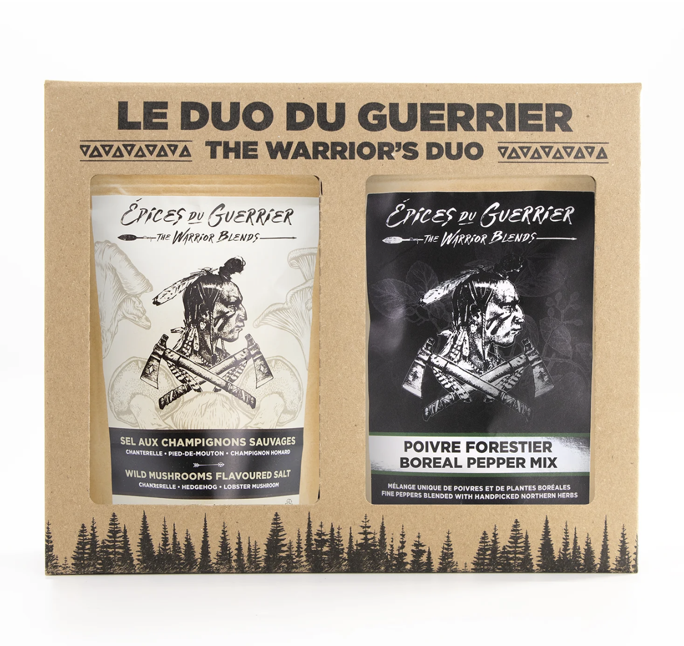 Épices du Guerrier Duo Sel aux Champignons et Poivre