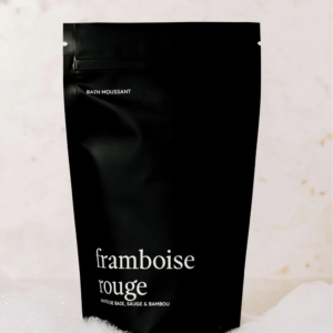 bain moussant framboise rouge marée