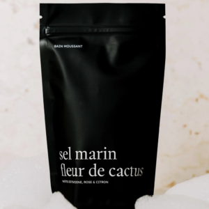 bain moussantes marin et fleur de cactus marée