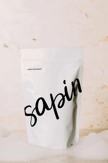 maree bain moussant sapin